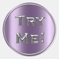 Essayez-moi Silver Violet Tester Exemple Conteneur