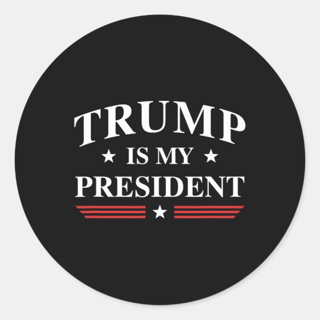 Sticker Rond Est-ce mon président ? (Devant)