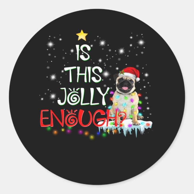 Sticker Rond Est-ce que c'est assez Jolly ? (Devant)