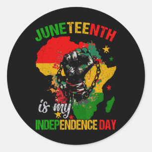 Sticker Rond Est-Ce Que Ma Fête De L'Indépendance Est Libre Ish