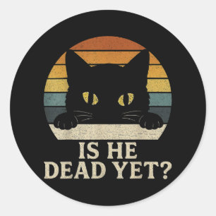 Sticker Rond Est-Il Vintage Mort Mais Drôle À Dire Un Humour So