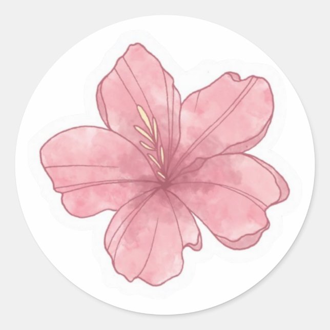 Sticker Rond esthétique estivale (Devant)