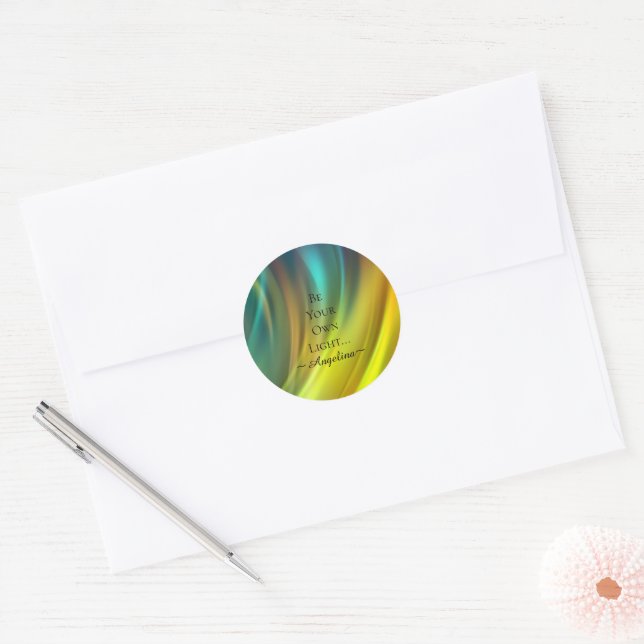 Sticker Rond Esthétique holographique (Enveloppe)