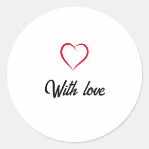 Sticker Rond Esthétique minimaliste Simple Propre Manuscrite