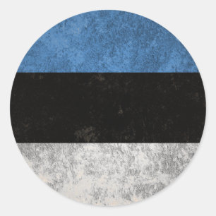 Sticker Rond Estonie