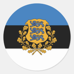 Sticker rond estonien