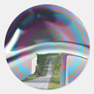 Sticker Rond ET LA ROUTE VA SUR FOREVER.jpg
