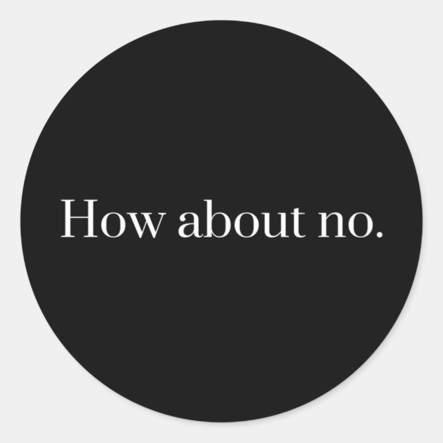 Sticker Rond Et non (Devant)