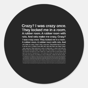 Sticker Rond Était fou drôle disant mème internet hommes gen z