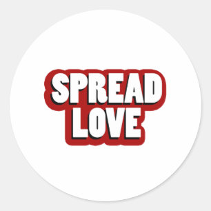 Sticker Rond Étaler la conception de l'amour