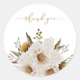 Sticker Rond Etanchéité des enveloppes florales