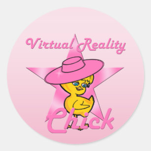 Sticker Rond Étape de réalité virtuelle #8
