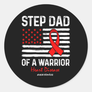 Sticker Rond Étape De Soutien Du Survivant De La Maladie Papa D