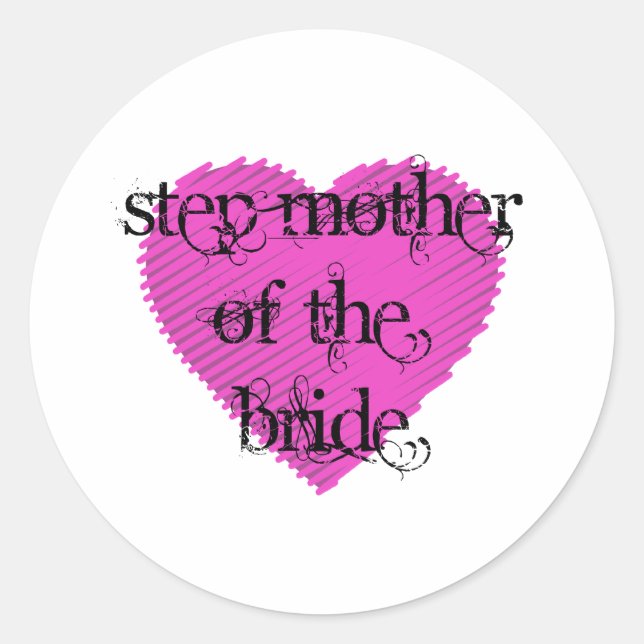Sticker Rond Étape Mère de la mariée (Devant)