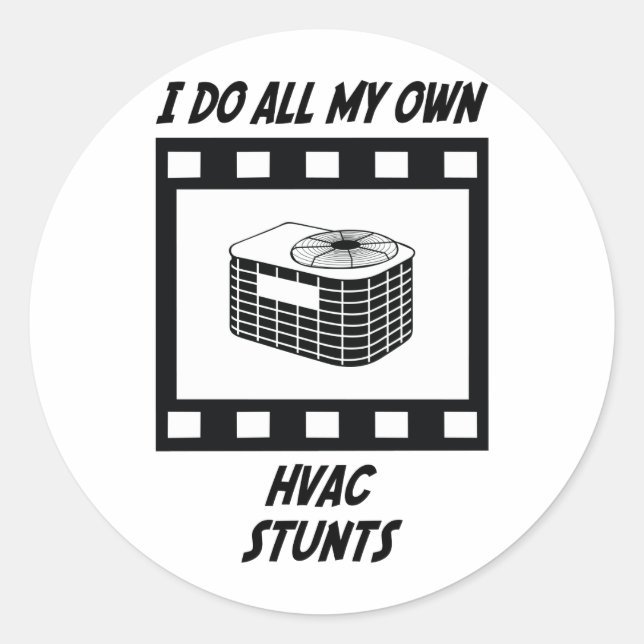 Sticker Rond Étapes HVAC (Devant)
