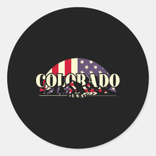 Sticker Rond État américain Colorado