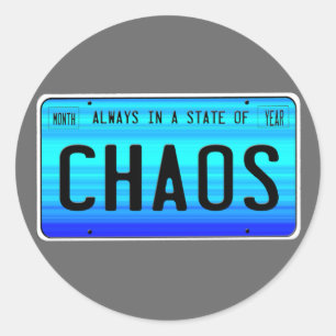 Sticker Rond État du Chaos