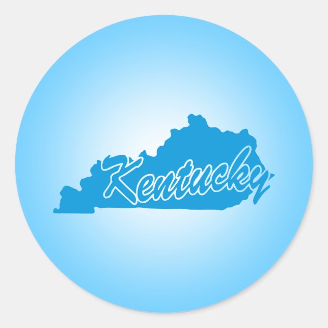 Sticker Rond État du Kentucky (Devant)