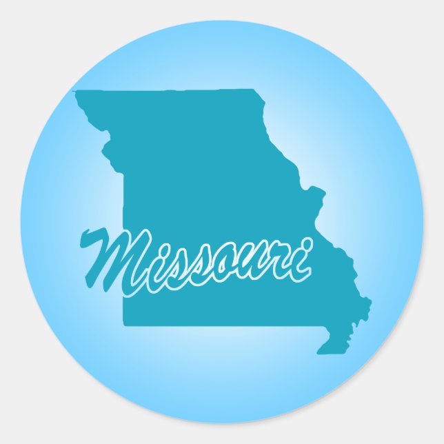 Sticker Rond État du Missouri (Devant)