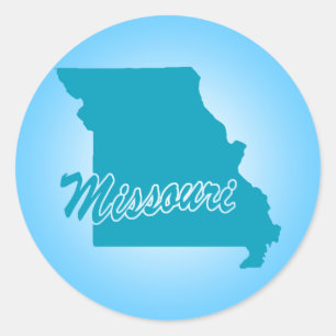 Sticker Rond État du Missouri