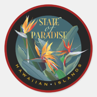 Sticker Rond État du paradis