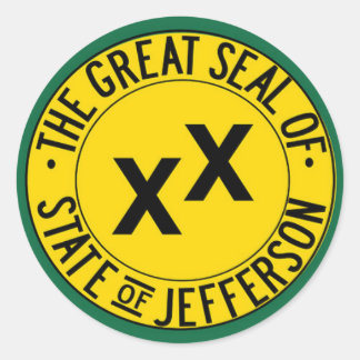Sticker Rond État du sceau de Jefferson