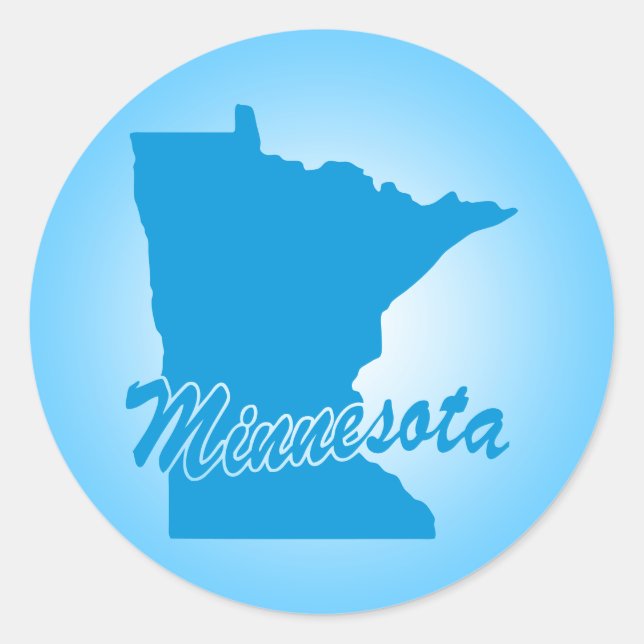 Sticker Rond État Minnesota (Devant)