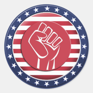 Sticker Rond Etats-Unis