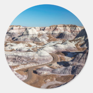 Sticker Rond États-Unis, Arizona, Parc national de la forêt pét