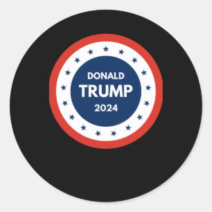 Sticker Rond États-Unis Donald Trump 2024