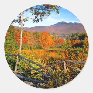 Sticker Rond États-Unis, Nouvelle-Angleterre, New Hampshire, Ch