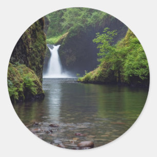 Sticker Rond États-Unis, Oregon, Columbia River Gorge 5