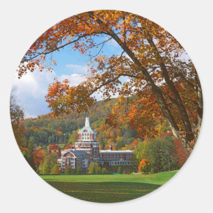 Sticker Rond États-Unis, Virginie, Hot Springs, The Homestead