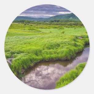 Sticker Rond États-Unis, Virginie-Occidentale, Davis. Paysage 2