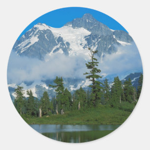 Sticker Rond États-Unis, Washington, Parc national des North Ca