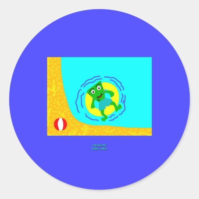 Sticker rond été FrankenCheese (Devant)