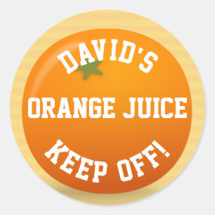 Sticker Rond Éteins mon orange