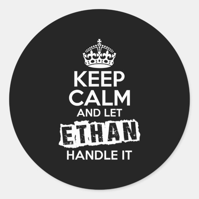 Sticker Rond Ethan  (Devant)