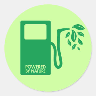 Sticker Rond Éthanol biocombustible vert