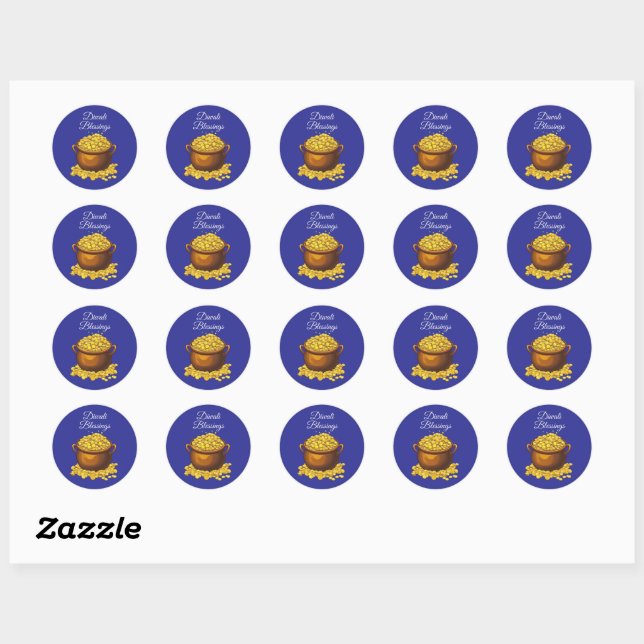 Sticker Rond Étincelle & Joie (Feuille)