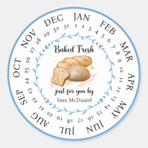 Sticker Rond Étiquetage Personnalisable Cuit Frais Juste Pour V