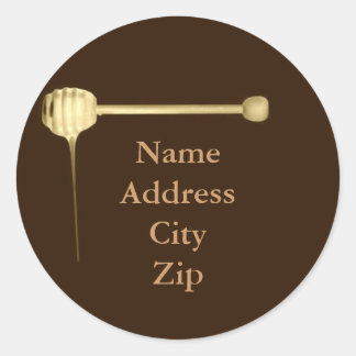 Sticker rond Étiquette miel