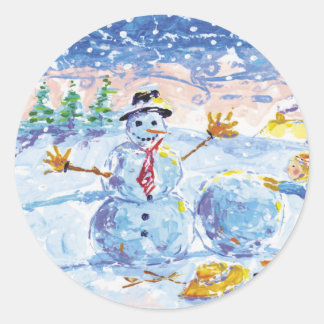 Sticker Rond Etiquettes d'enveloppe