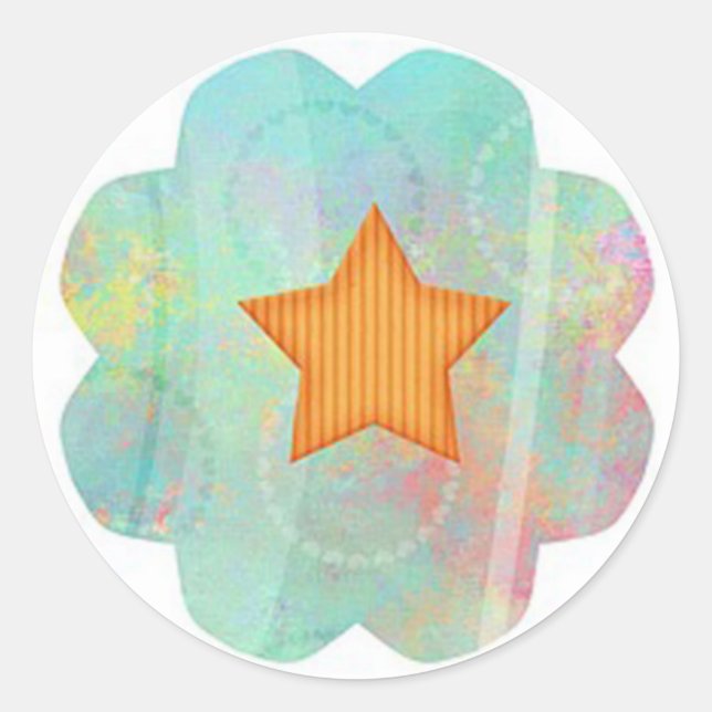 Sticker Rond Étoile (Devant)