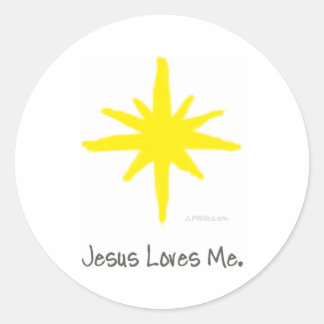 Sticker Rond Étoile brillante
