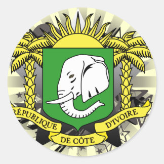 Sticker Rond Étoile de Côte d'Ivoire