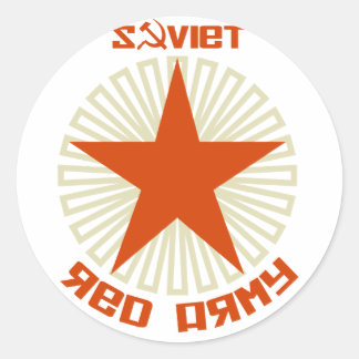 Sticker Rond Étoile de l'Armée rouge soviétique