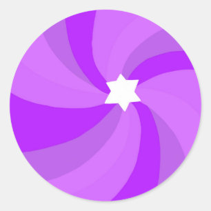 Sticker Rond Étoile de torse moderne de David Bar Bar Mitzvah C