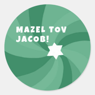 Sticker Rond Étoile de tournage moderne de David MAZEL TOV CUST