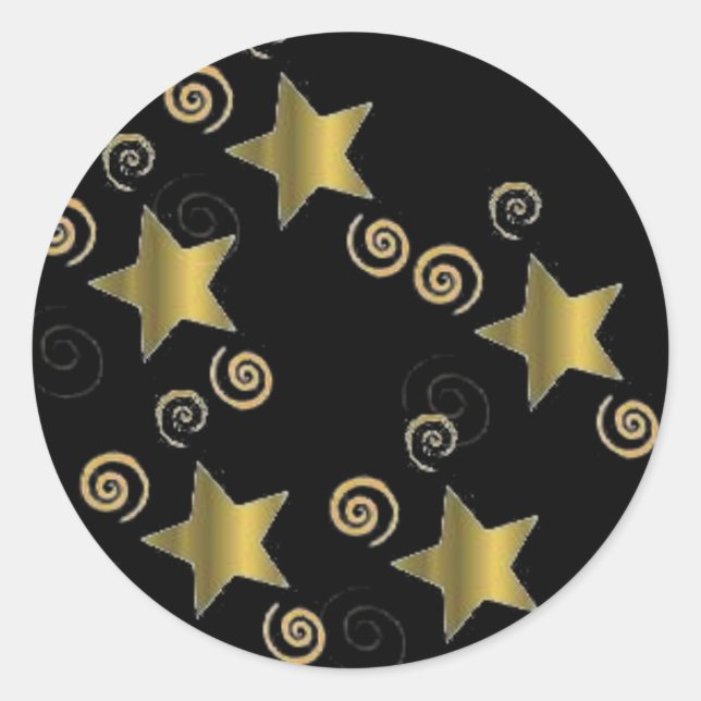 Sticker Rond Étoile filée (Devant)